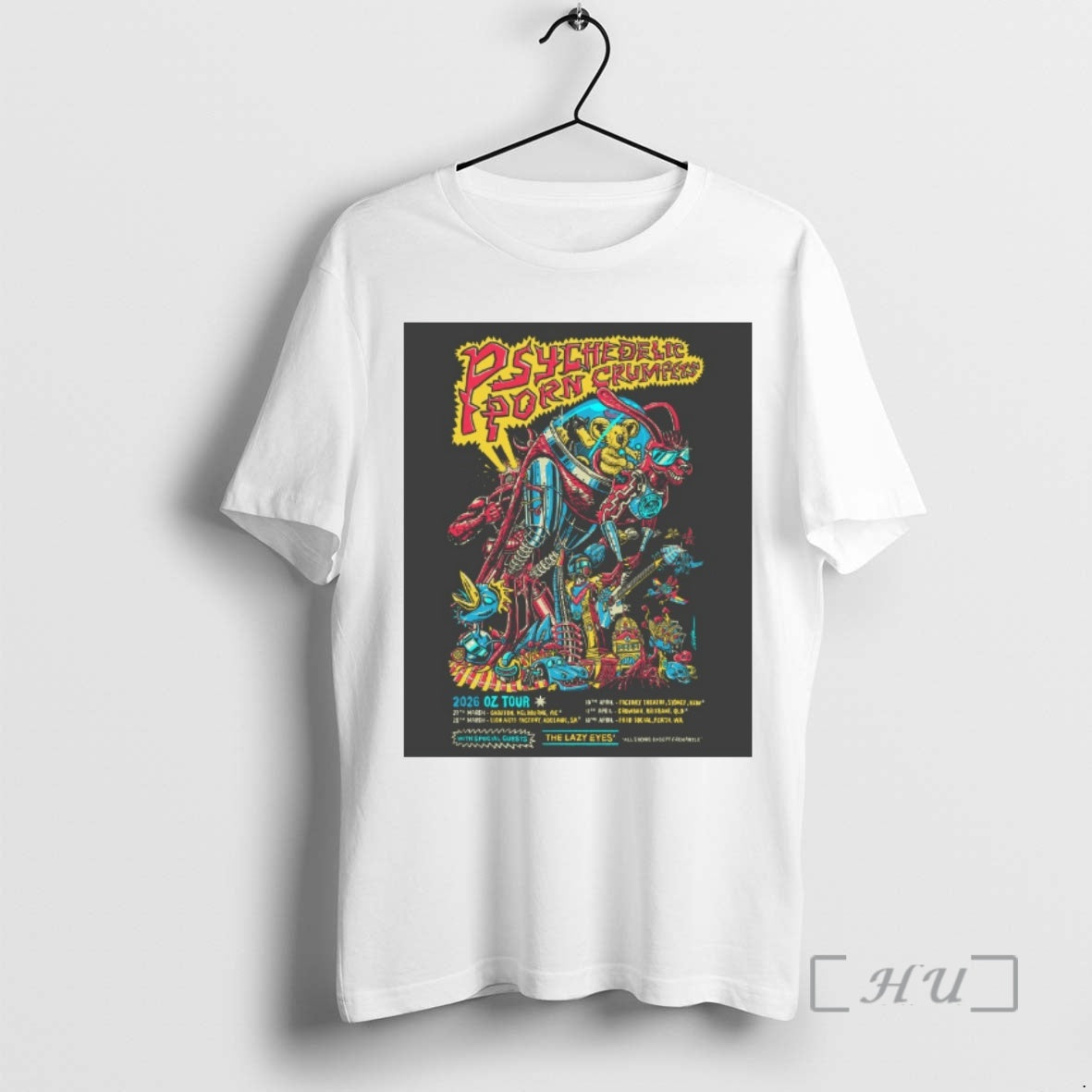 Officials Psychedelic Porn Crumpets Oz 2026 Shows The Lazy Eyes T-Shirts, Hoodie, Sweatshirt | PopFlextees.com