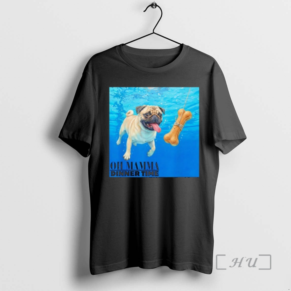 Officials Pug Swimming Underwater Oh Mamma Dinner Time T-Shirts, Hoodie, Sweatshirt | PopFlextees.com