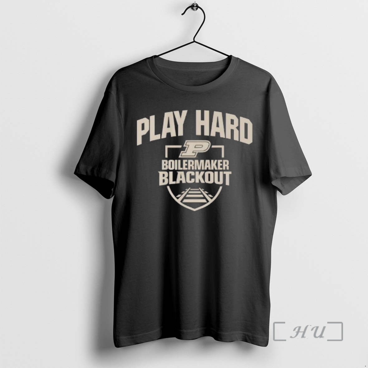 Officials Purdue Basketball Blackout Play Hard T-Shirts, Hoodie, Sweatshirt | PopFlextees.com
