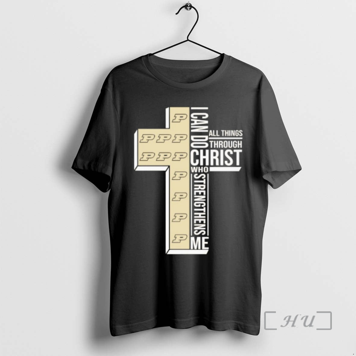 Officials Purdue Boilermakers Cross I Can Do All Things Through Christ Who Strengthen Me T-Shirts, Hoodie, Sweatshirt
