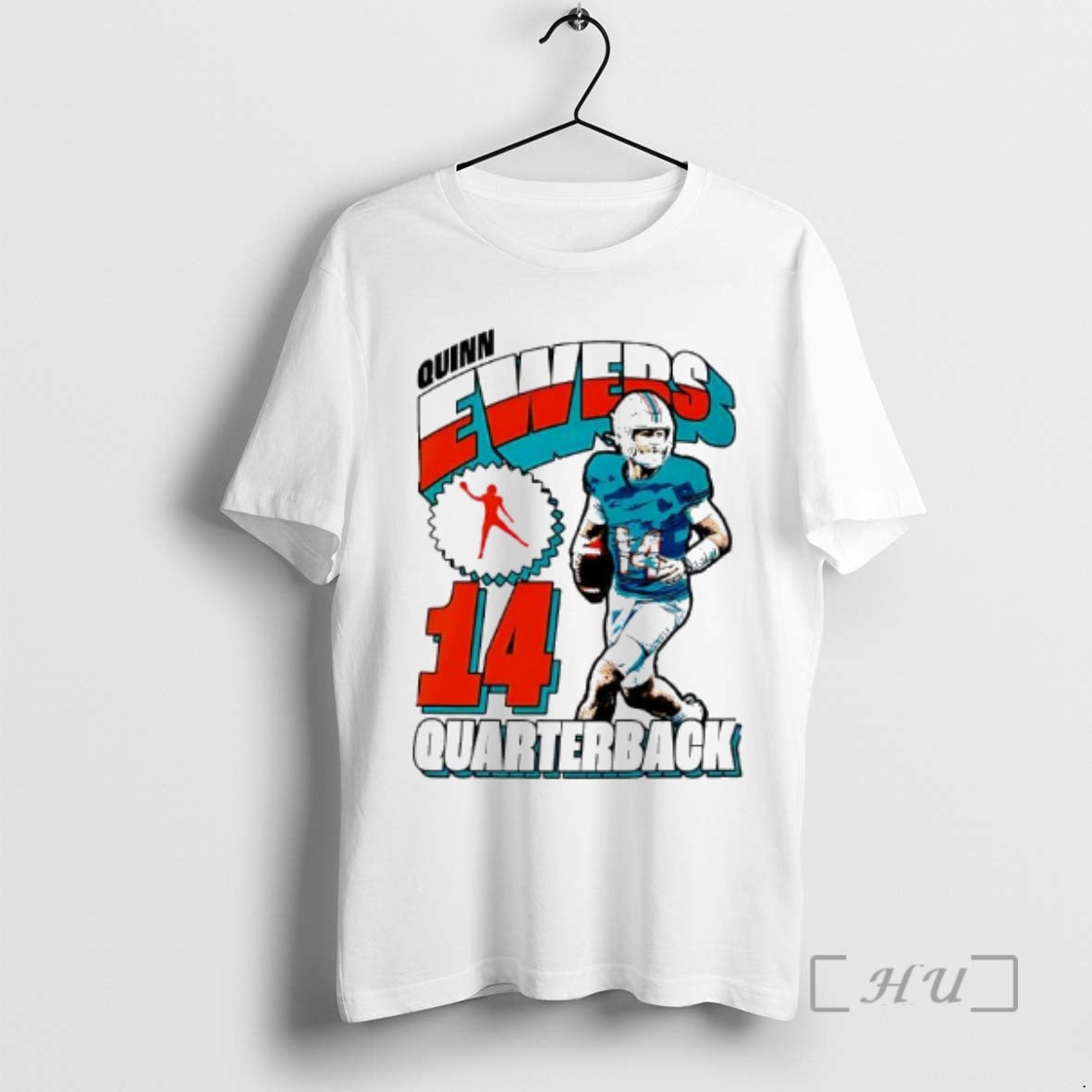 Officials Quinn Ewers Miami Dolphins 14 Quarterback T-Shirts, Hoodie, Sweatshirt | PopFlextees.com