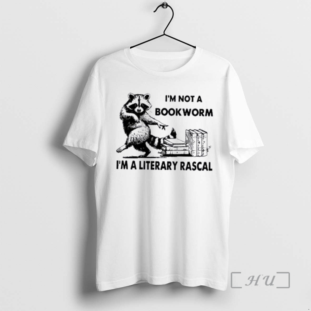Officials Raccoon Im Not A Bookworm Im A Literary Rascal T-Shirts, Hoodie, Sweatshirt | PopFlextees.com