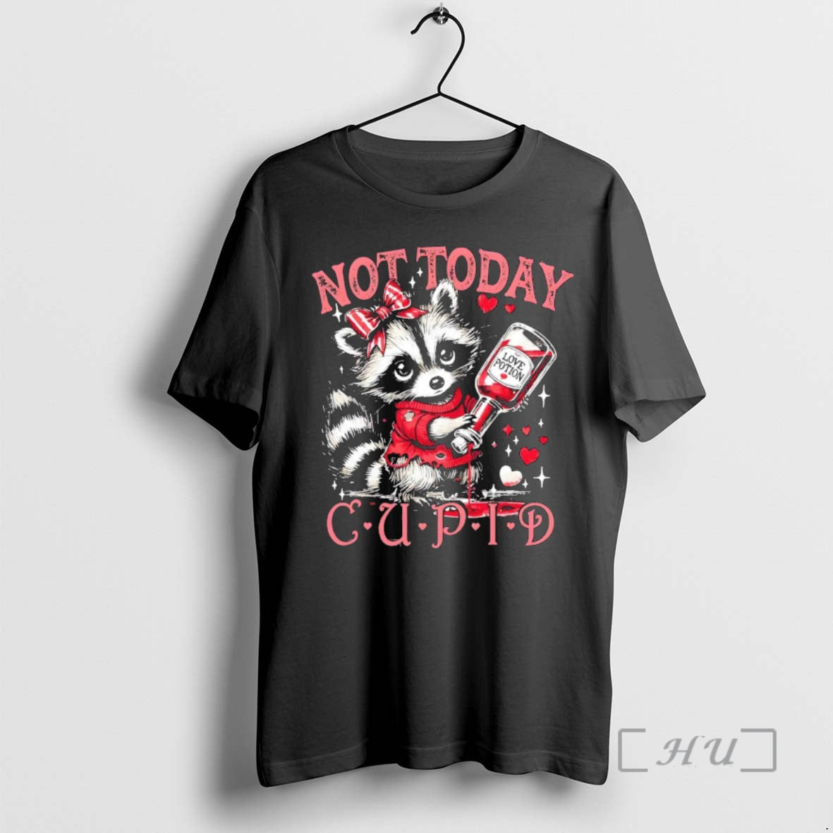 Officials Raccoon Not Today Cupid Valentines Day T-Shirts, Hoodie, Sweatshirt | PopFlextees.com