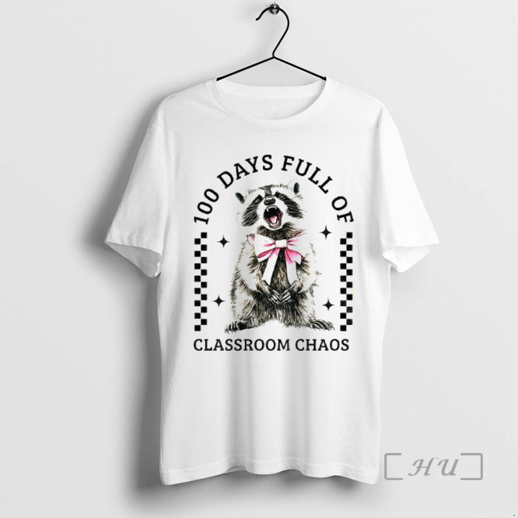 Officials Raccoon Pink Coquette 100 Days Of School T-Shirts, Hoodie, Sweatshirt | PopFlextees.com