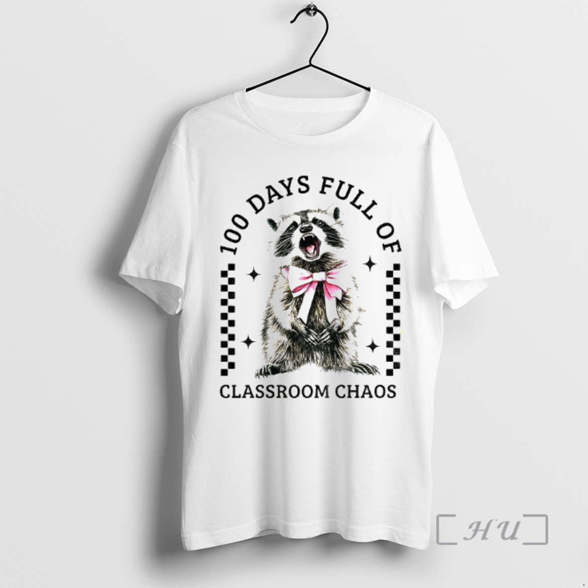 Officials Raccoon Pink Coquette 100 Days Of School T-Shirts, Hoodie, Sweatshirt | PopFlextees.com