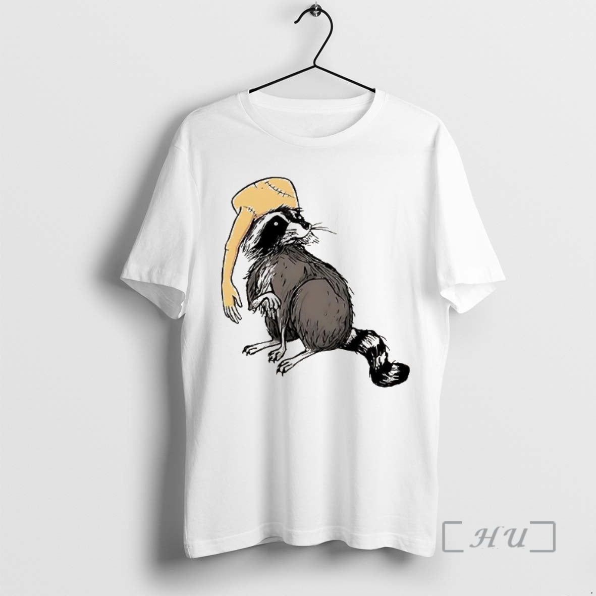 Officials Raccoon Wearing A Hat Human Arm Horror T-Shirts, Hoodie, Sweatshirt | PopFlextees.com