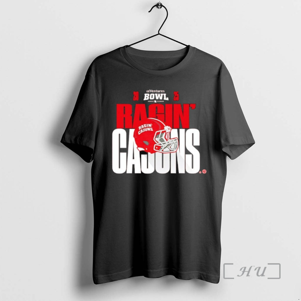 Officials Ragin Cajuns 2025 68 Ventures Bowl Helmet T-Shirts, Hoodie, Sweatshirt