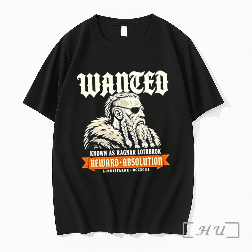 Officials Ragnar Lothbrok Vikings Wanted Known As Ragnar Lothbrok Reward Absoluiton Premium T Shirts Sweater