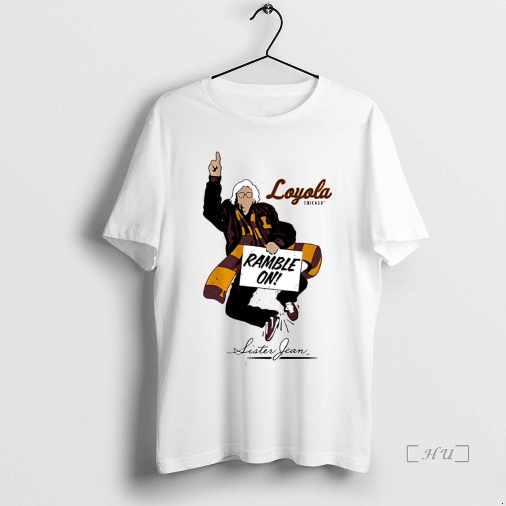 Officials Ramble On Sister Jean Loyola University Chicago Ramblers Circle T-Shirts, Hoodie, Sweatshirt | PopFlextees.com