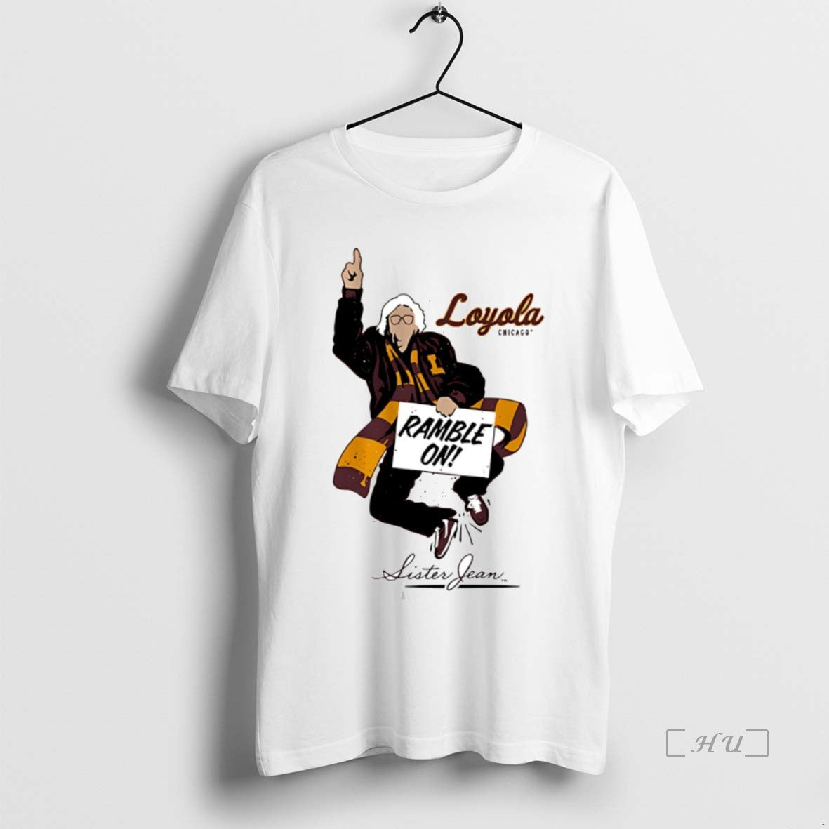 Officials Ramble On Sister Jean Loyola University Chicago Ramblers Circle T-Shirts, Hoodie, Sweatshirt | PopFlextees.com