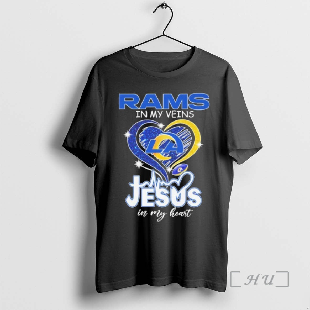 Officials Rams In My Veins Heart Logo Ball Jesus In My Heart Premium T Shirts Hoodie, Sweatshirt | PopFlextees.com