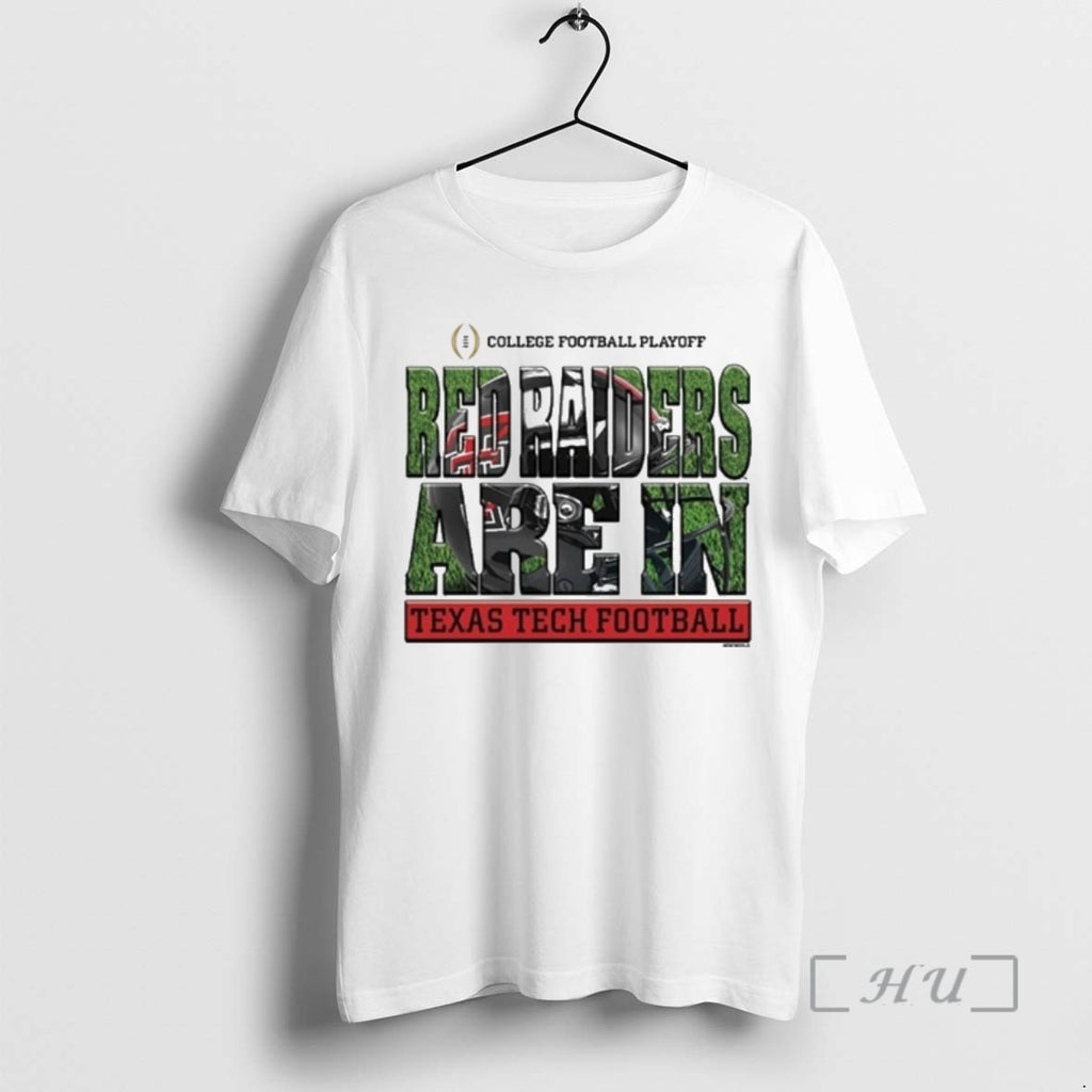 Officials Red Raiders Are In Cfp 2025 Texas Tech Red Raiders Helmet Premium T Shirts Hoodie, Sweatshirt | PopFlextees.com