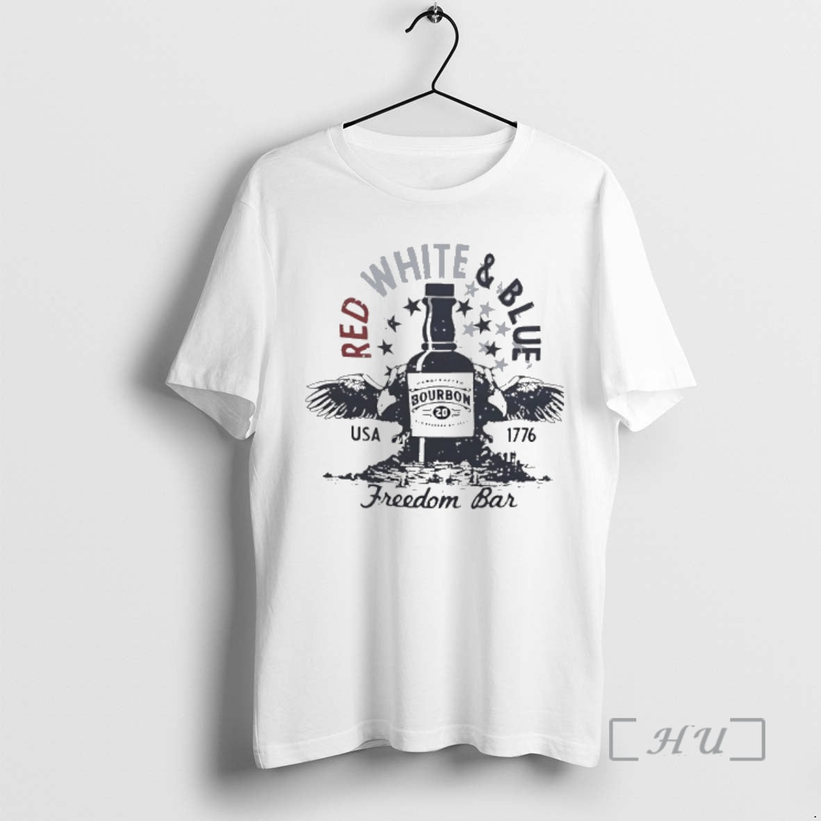 Officials Red White And Blue Usa 1776 Freedom Bar Bourbon Big Premium T Shirts Sweater Hoodie, Sweatshirt | PopFlextees.com