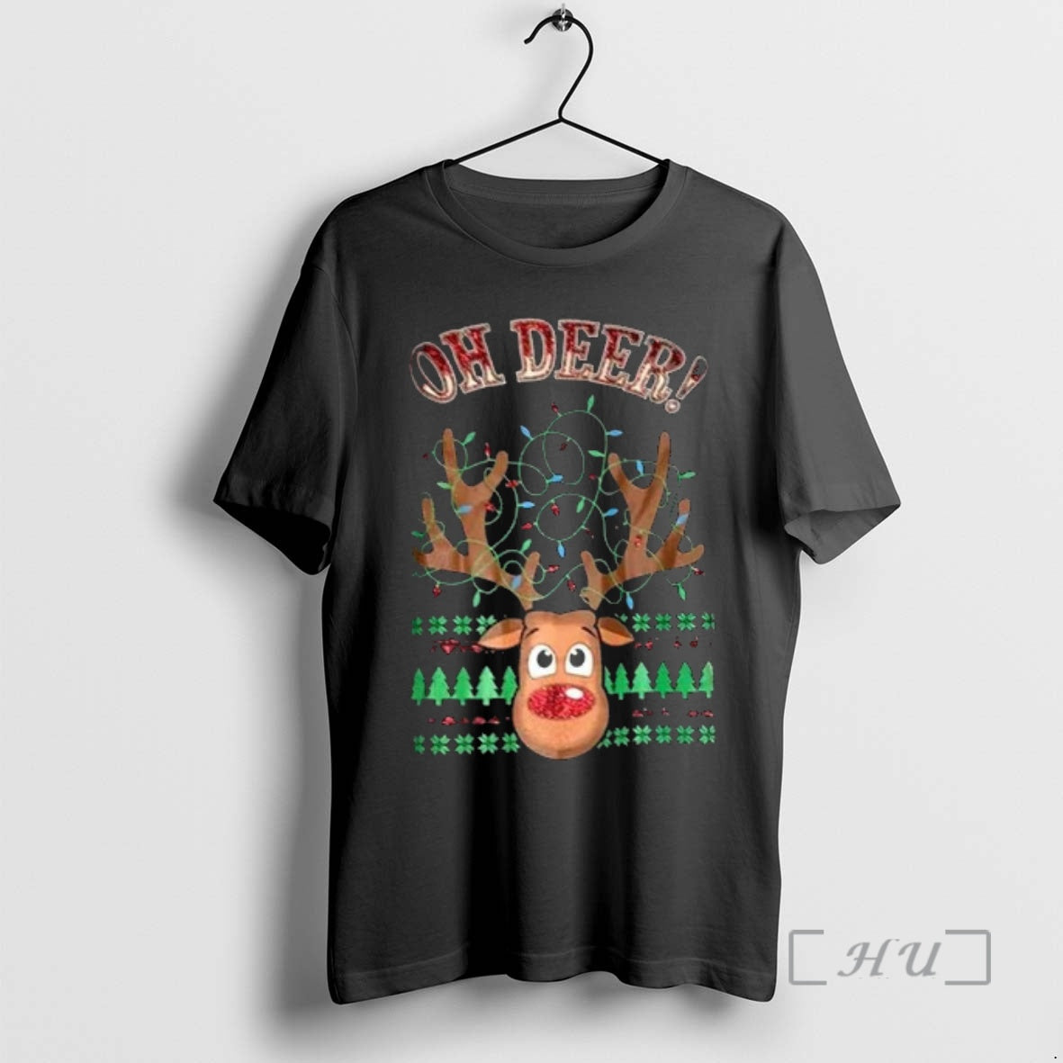 Officials Reindeer Oh Deer Ugly Christmas T-Shirts, Hoodie, Sweatshirt | PopFlextees.com