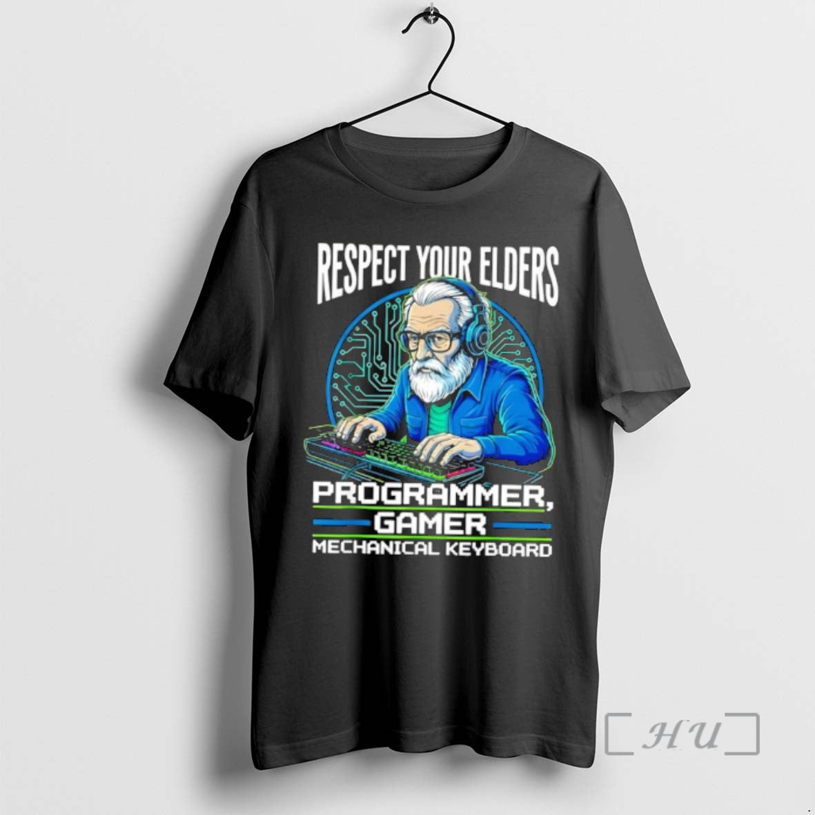 Officials Respect Your Elders Programmer Gamer Mechanical Keyboard T-Shirts, Hoodie, Sweatshirt | PopFlextees.com