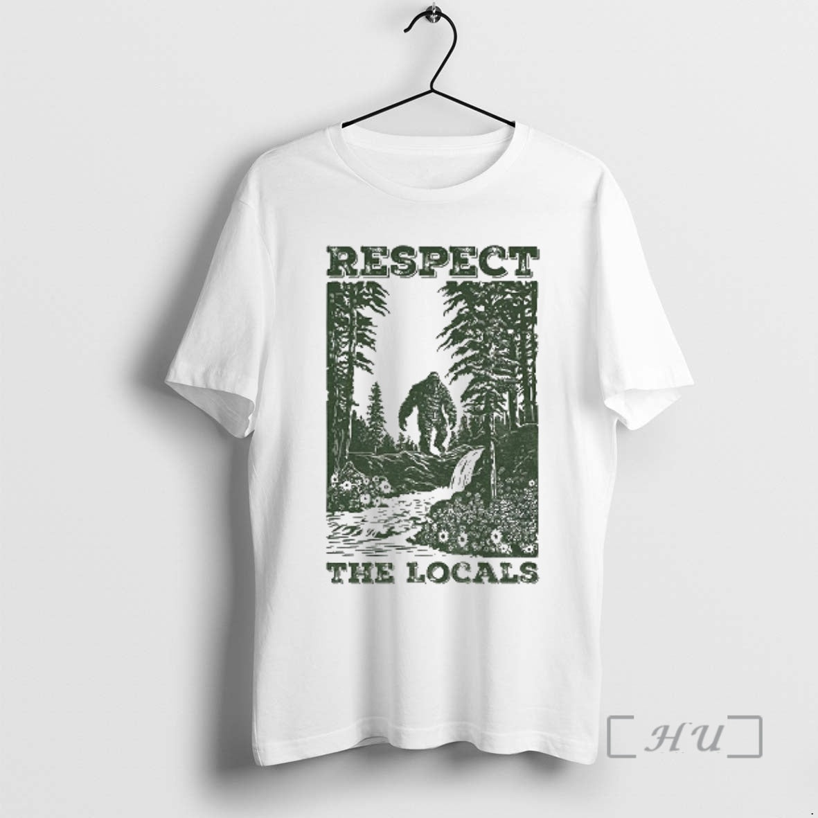 Officials Respect The Locals Big Foot Camping T-Shirts, Hoodie, Sweatshirt | PopFlextees.com