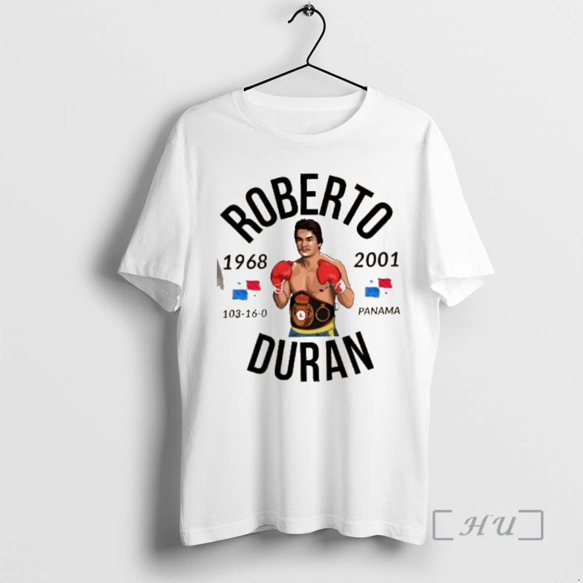 Officials Roberto Duran 1968 2001 Panama Flag T-Shirts, Hoodie, Sweatshirt | PopFlextees.com