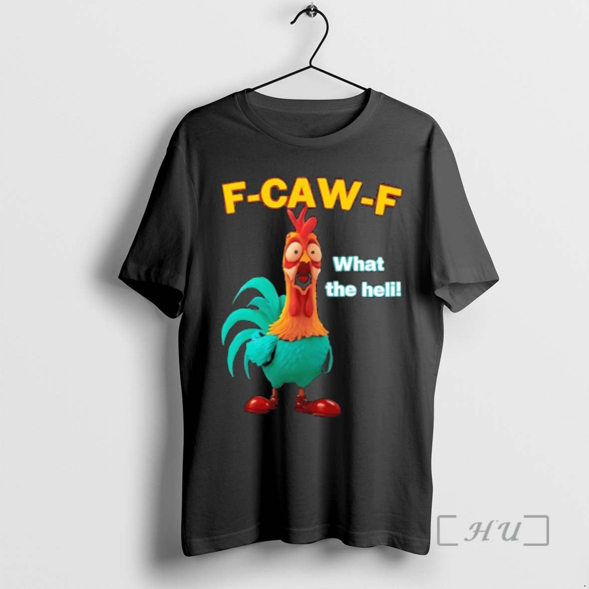 Officials Rooster Frightened F Caw F What The Heli Funny T-Shirts, Hoodie, Sweatshirt | PopFlextees.com