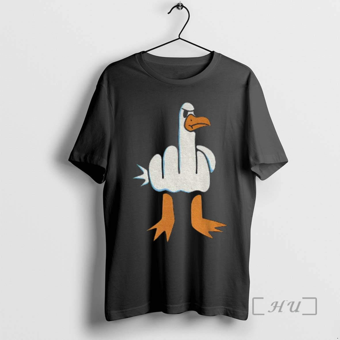 Officials Rude Seagull Middle Finger Funny T-Shirts, Hoodie, Sweatshirt | PopFlextees.com