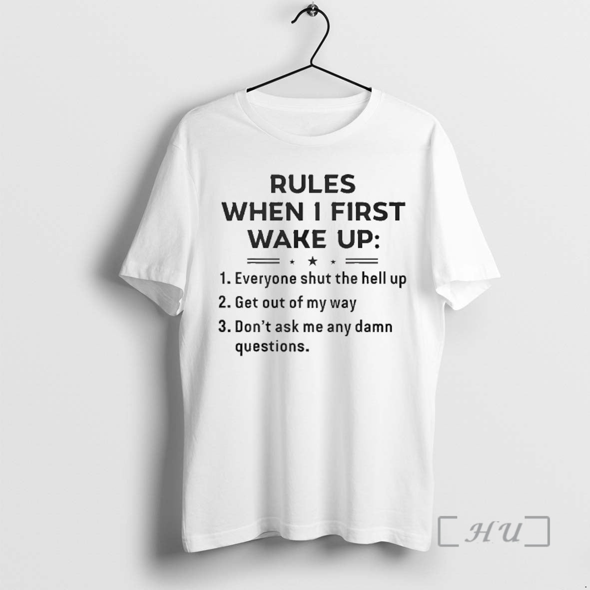 Officials Rules When I First Wake Up T-Shirts, Hoodie, Sweatshirt | PopFlextees.com