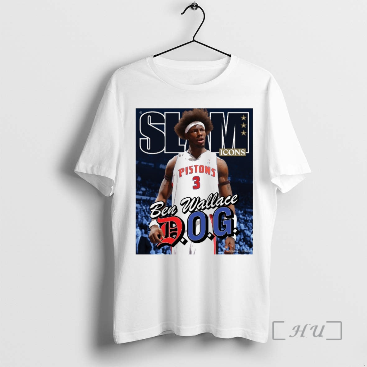 Officials Slam Icons Ben Wallace Dog Detroit Pistons T-Shirts, Hoodie, Sweatshirt | PopFlextees.com