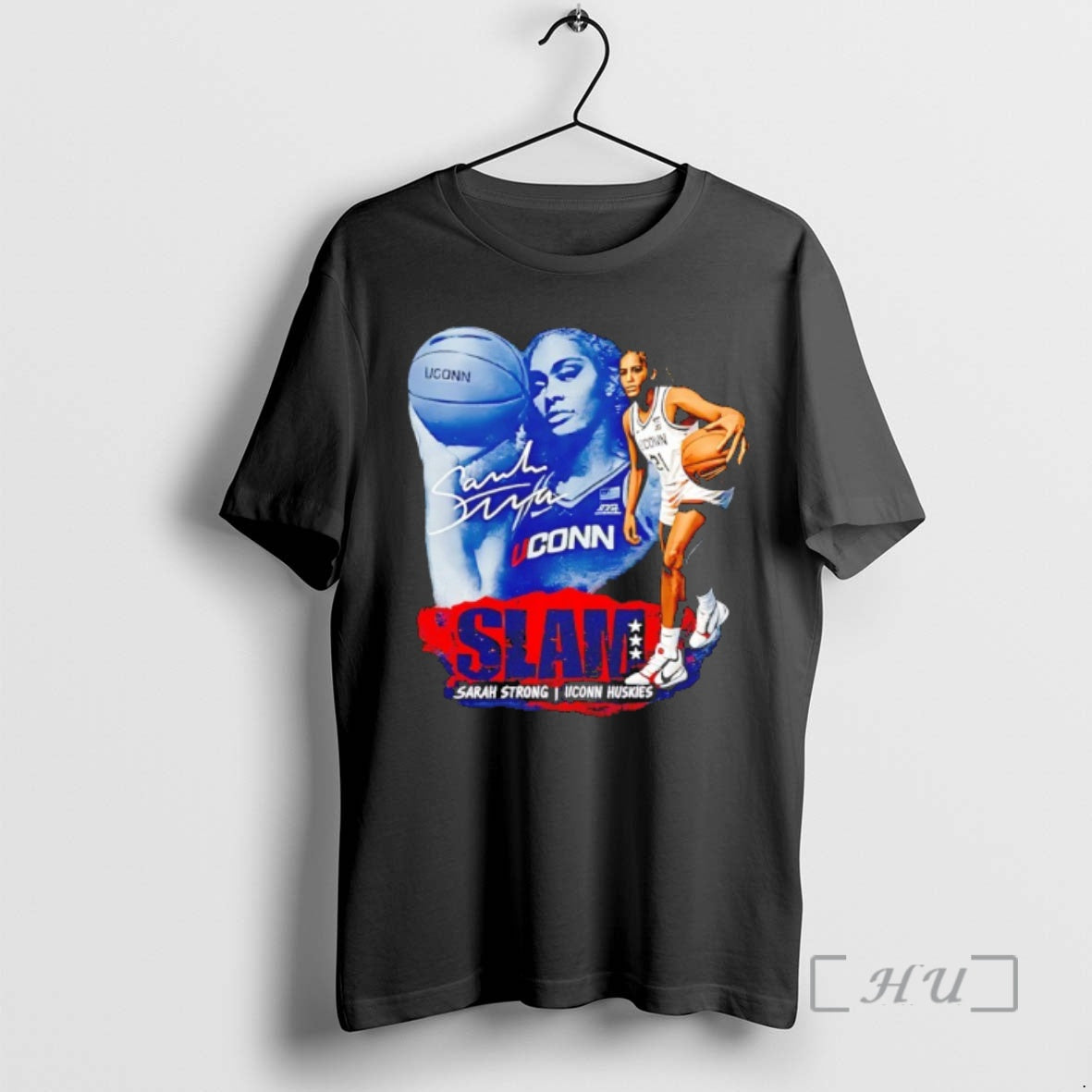 Officials Slam Sarah Strong Uconn Huskies Basketball Signature T-Shirts, Hoodie, Sweatshirt | PopFlextees.com