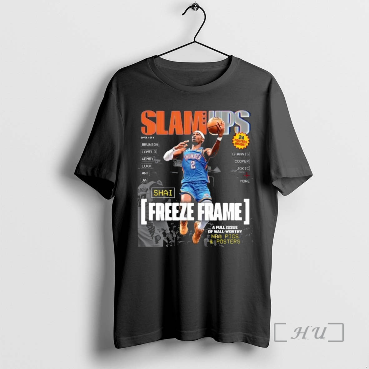 Officials Slamups Shai Gilgeous Alexander Magazine T-Shirts, Hoodie, Sweatshirt | PopFlextees.com