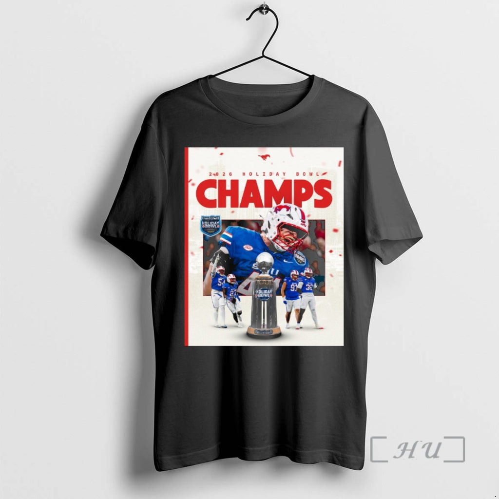 Officials Smu Mustangs Holiday Bowl Champions January 2 2026 T-Shirts, Hoodie, Sweatshirt | PopFlextees.com