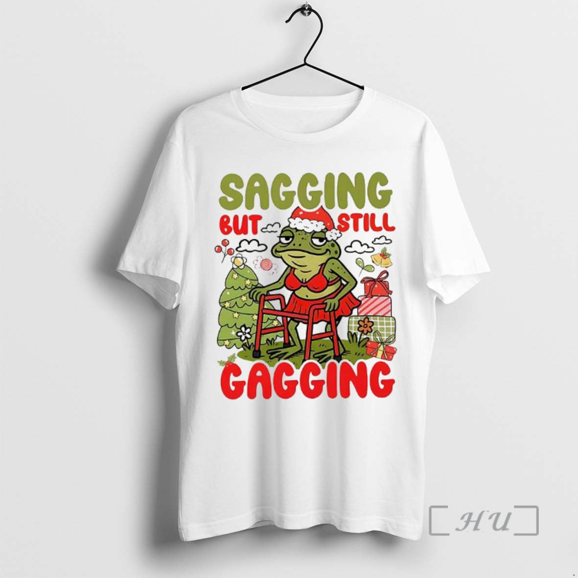 Officials Sagging But Still Gagging Christmas Frog Meme T-Shirts, Hoodie, Sweatshirt | PopFlextees.com