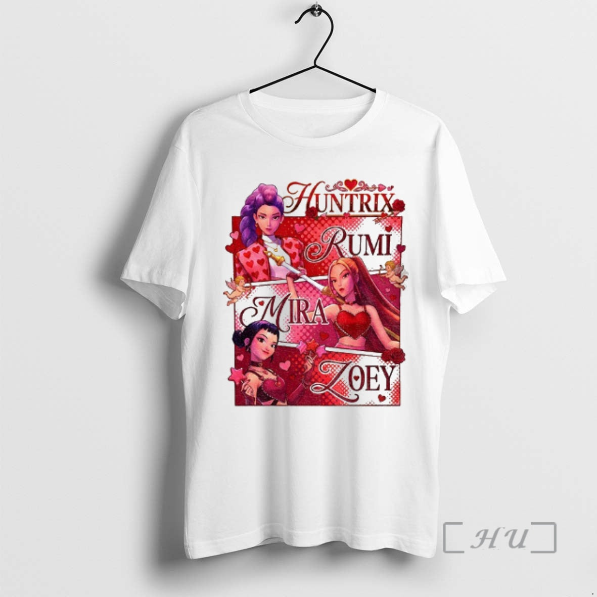 Officials Saja Kpop Idol Huntrix Rumi Mira Zoey Valentines Day T-Shirts, Hoodie, Sweatshirt | PopFlextees.com