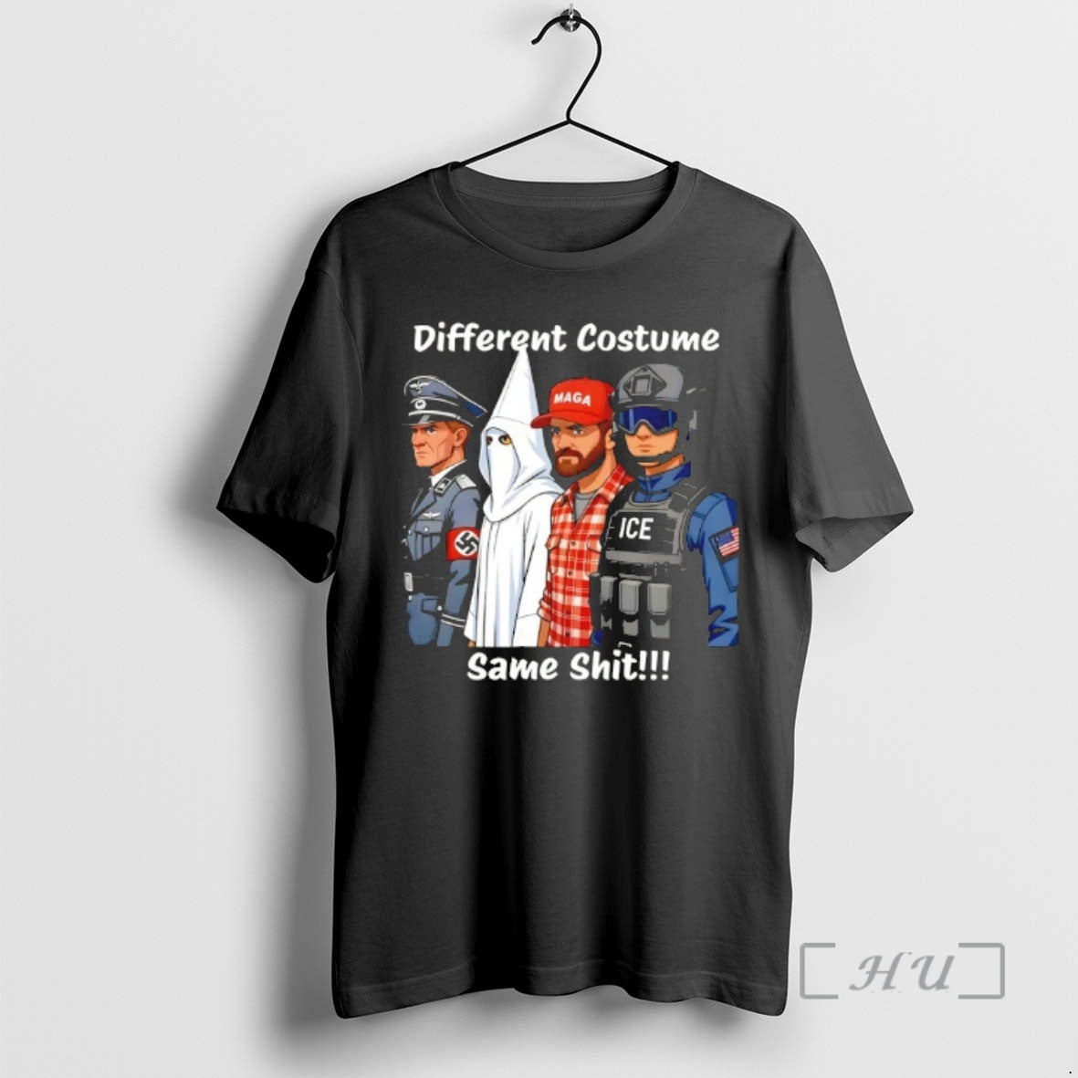 Officials Same Shit Different Costume Anti Trump And Ice Police T-Shirts, Hoodie, Sweatshirt | PopFlextees.com