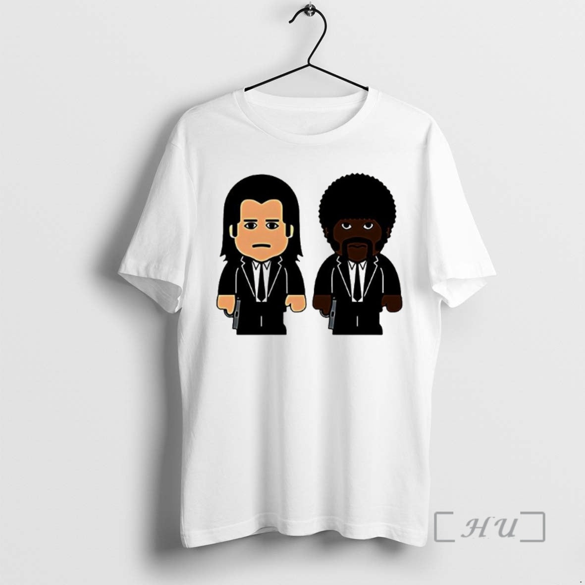 Officials Samuel L Jackson Wearing Pulp Fiction Jules Winnfield And Vincent Vega Cartoon Premium T-Shirts, Hoodie, Sweatshirt