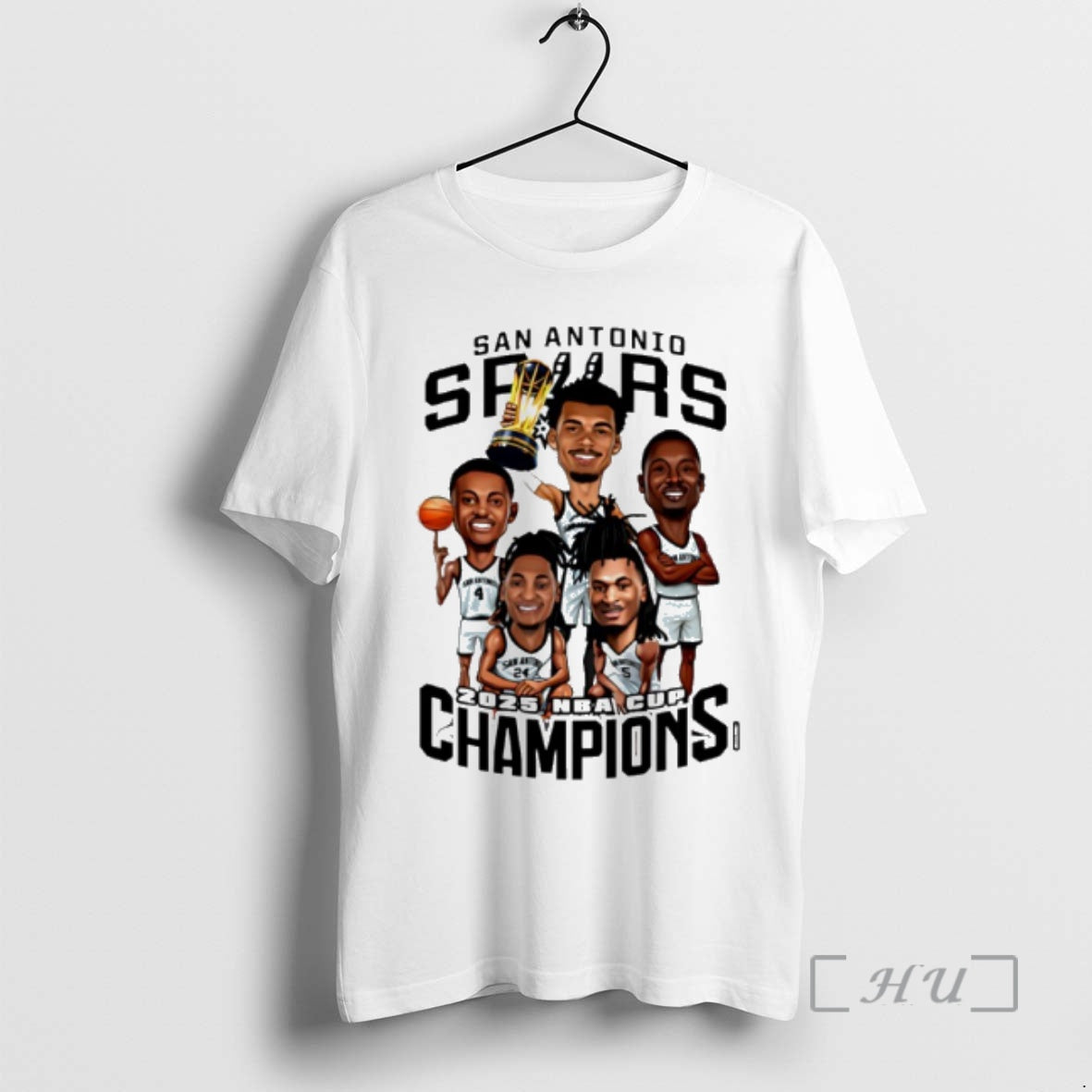 Officials San Antonio Basketball 2025 Nba Cup Champions Caricature T-Shirts, Hoodie, Sweatshirt | PopFlextees.com