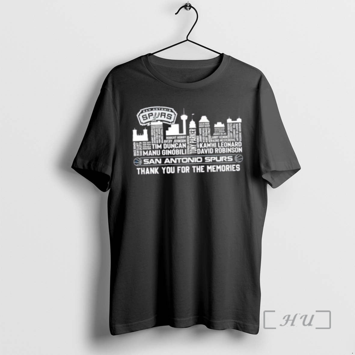 Officials San Antonio Spurs Basketball All Names City Thank You For The Memories Skyline Premium T-Shirts, Hoodie, Sweatshirt