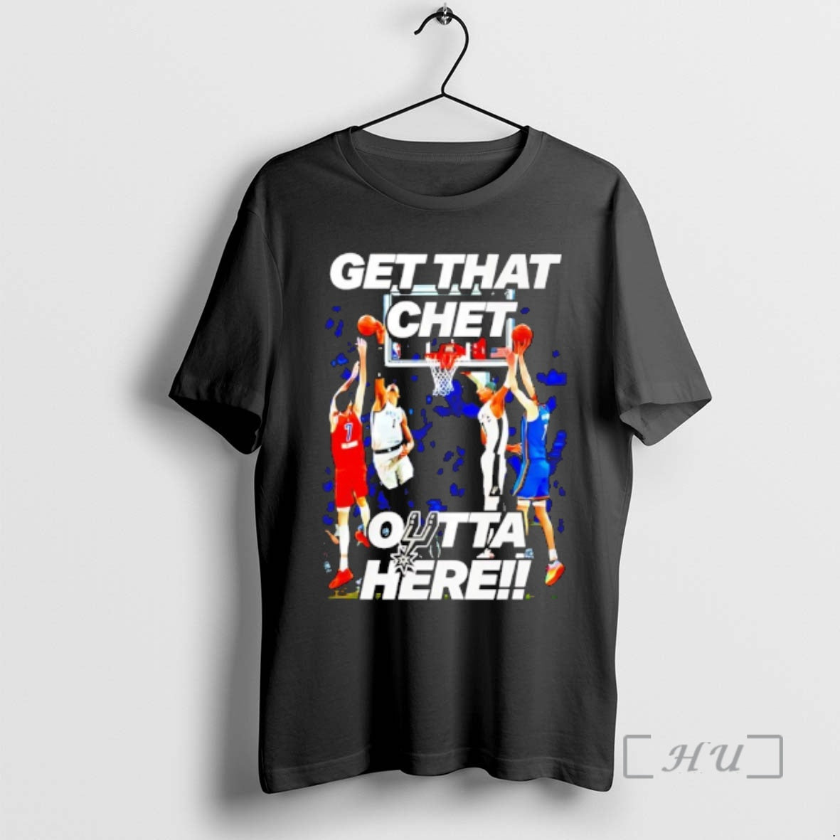 Officials San Antonio Spurs Get That Chet Outta Here T-Shirts, Hoodie, Sweatshirt | PopFlextees.com