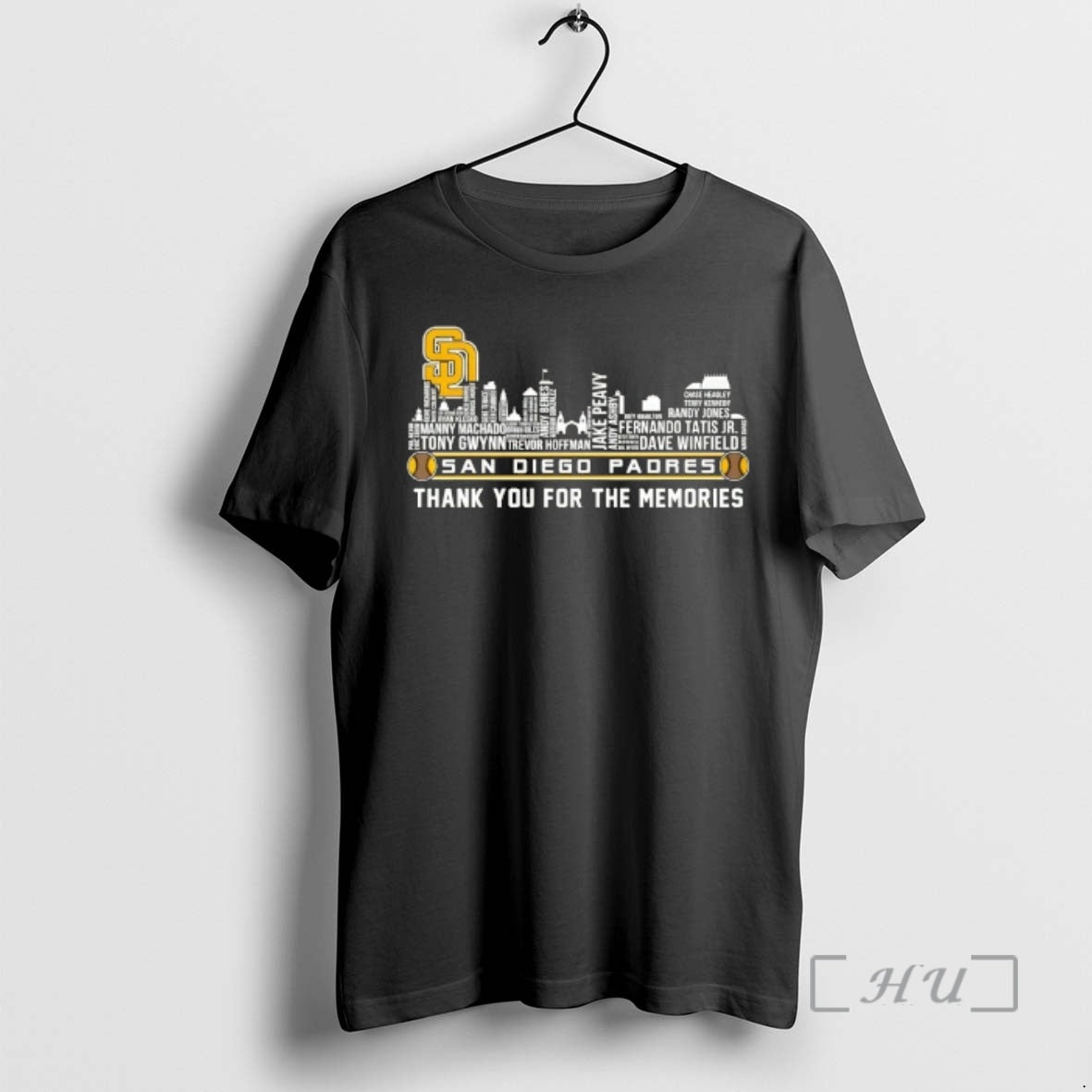 Officials San Diego Padres Legends Names City Thank You For The Memories Skyline Premium T-Shirts, Hoodie, Sweatshirt