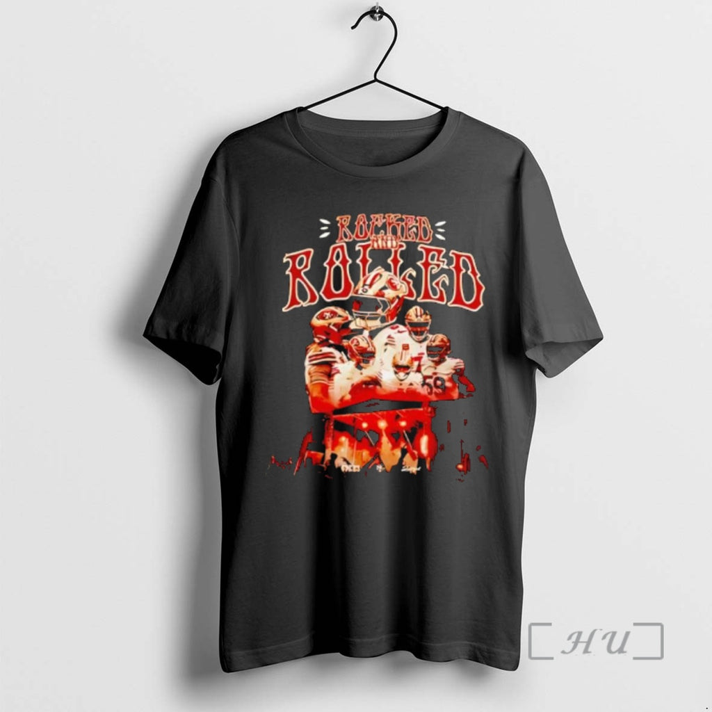Officials San Francisco 49er Rocked And Rolled Win Win Win 2025 Premium T Shirts Sweater Hoodie, Sweatshirt | PopFlextees.com