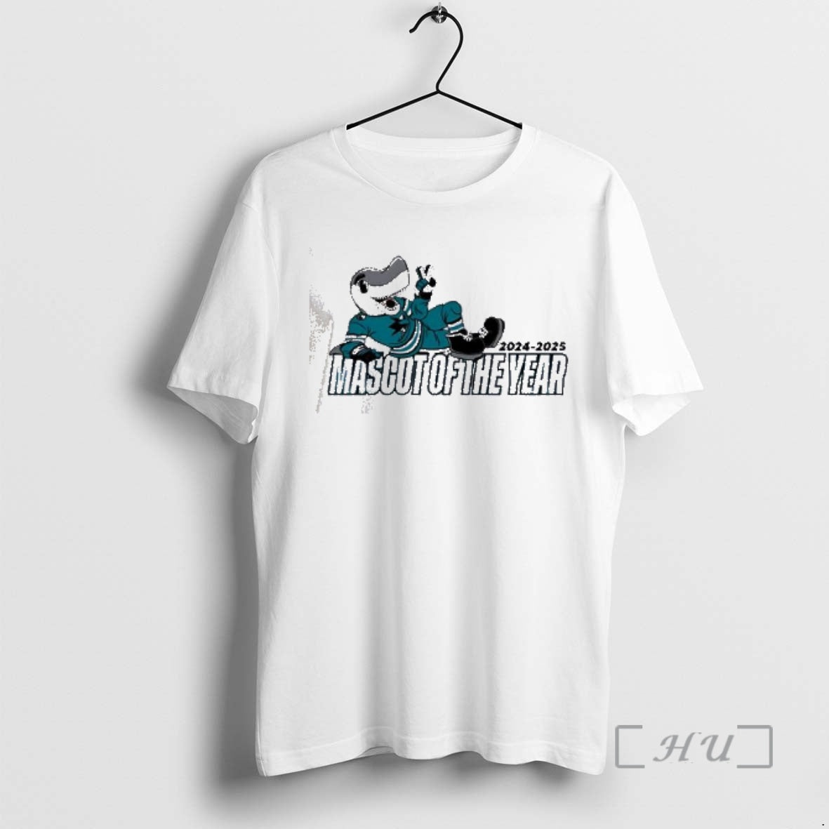 Officials San Jose Sharks 2025 Mascot Of The Year Sharkie T-Shirts, Hoodie, Sweatshirt | PopFlextees.com