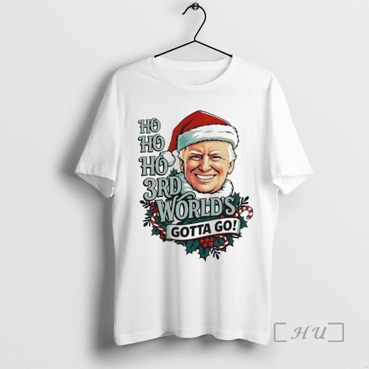 Officials Santa Claus Trump Ho Ho Ho 3rd Worlds Gotta Go Christmas Premium T Shirts Hoodie, Sweatshirt | PopFlextees.com