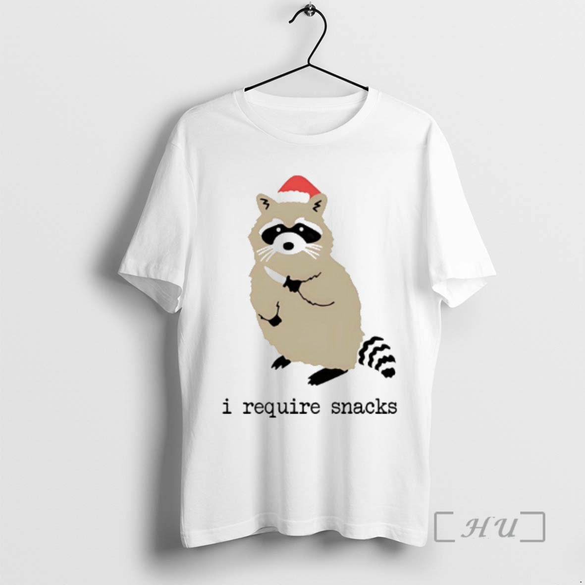 Officials Santa Raccoon I Require Snacks T-Shirts, Hoodie, Sweatshirt | PopFlextees.com