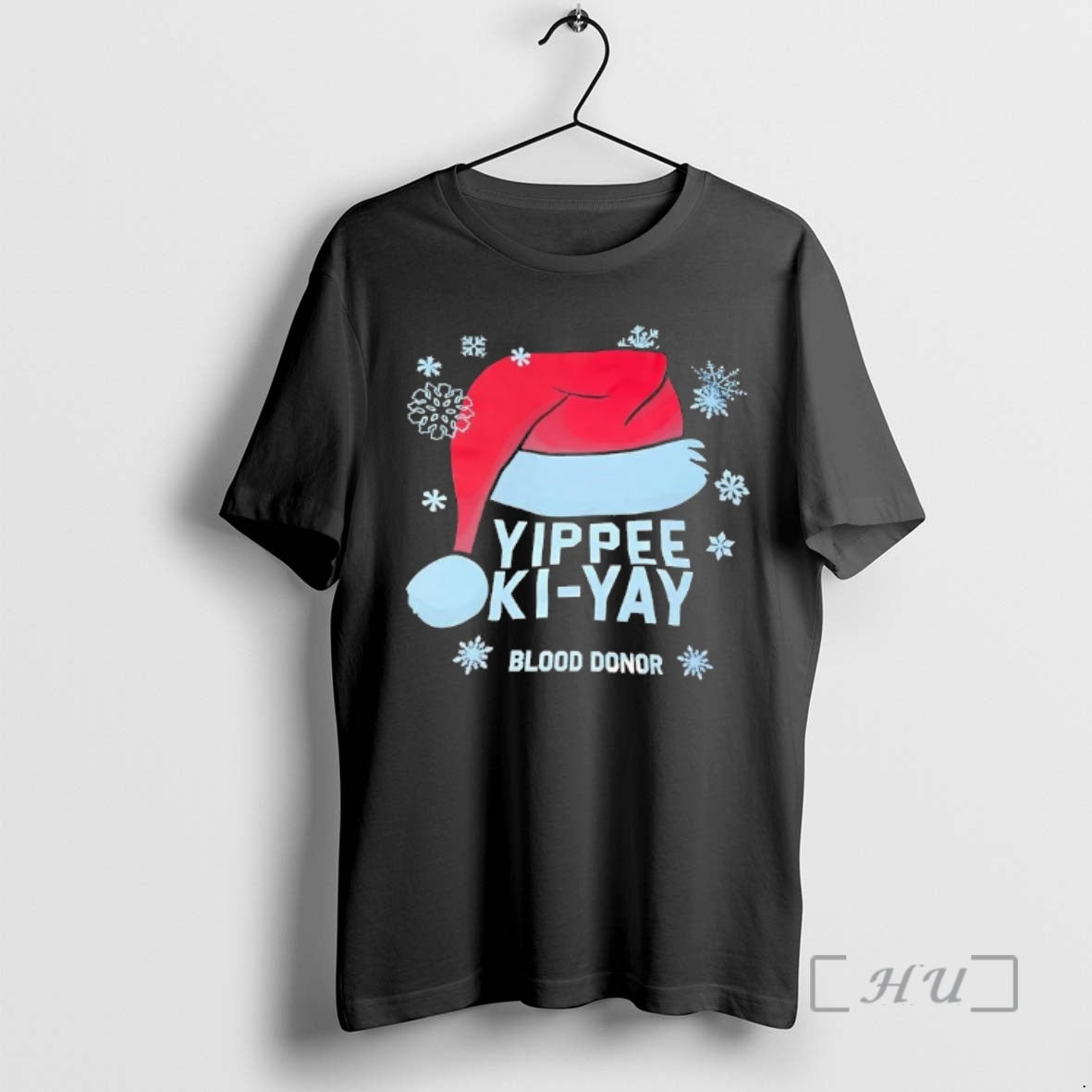 Officials Santa Hat Yippee Ki Yay Blood Donor Christmas T-Shirts, Hoodie, Sweatshirt | PopFlextees.com