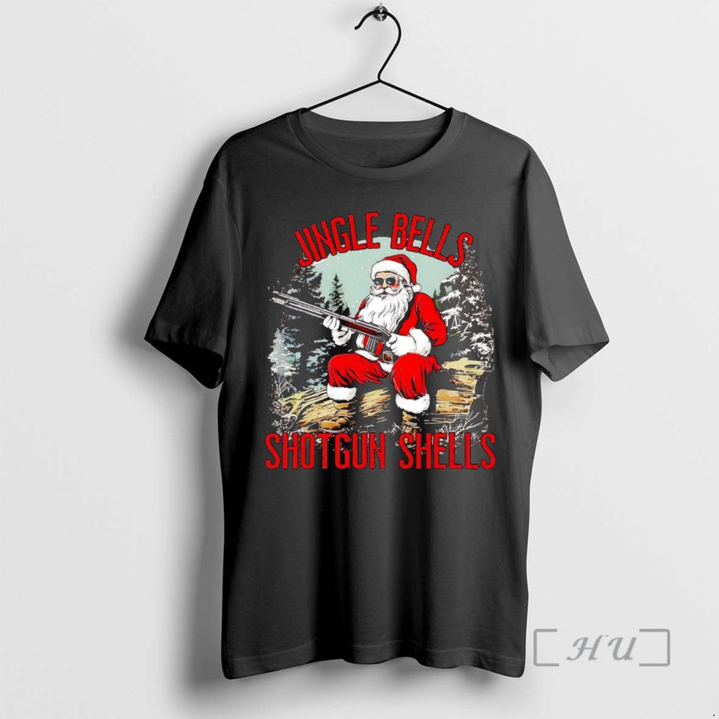 Officials Santa Jingle Bells Shotgun Shells Christmas T-Shirts, Hoodie, Sweatshirt | PopFlextees.com