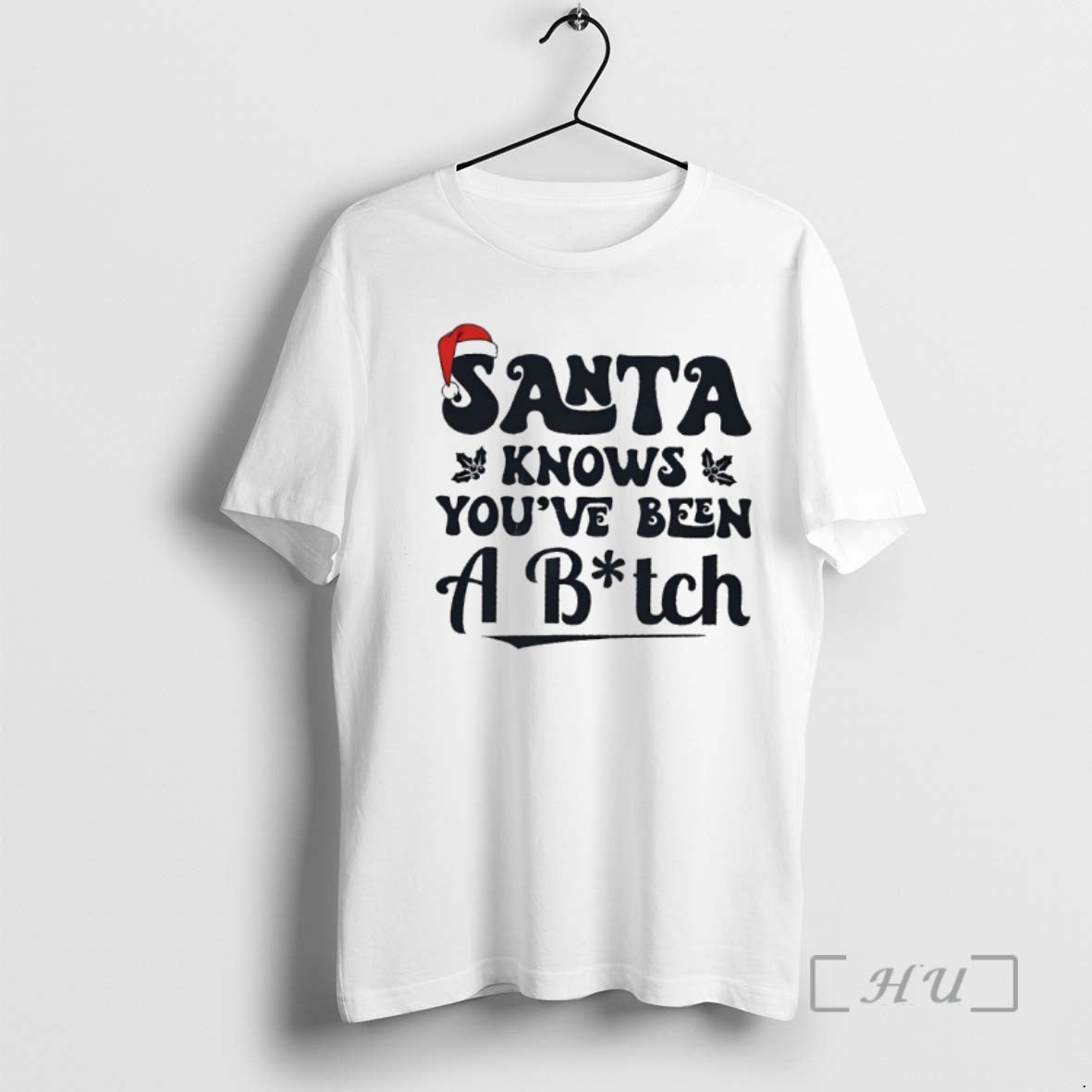 Officials Santa Knowsk Youve Been A Bitch Christmas T-Shirts, Hoodie, Sweatshirt | PopFlextees.com