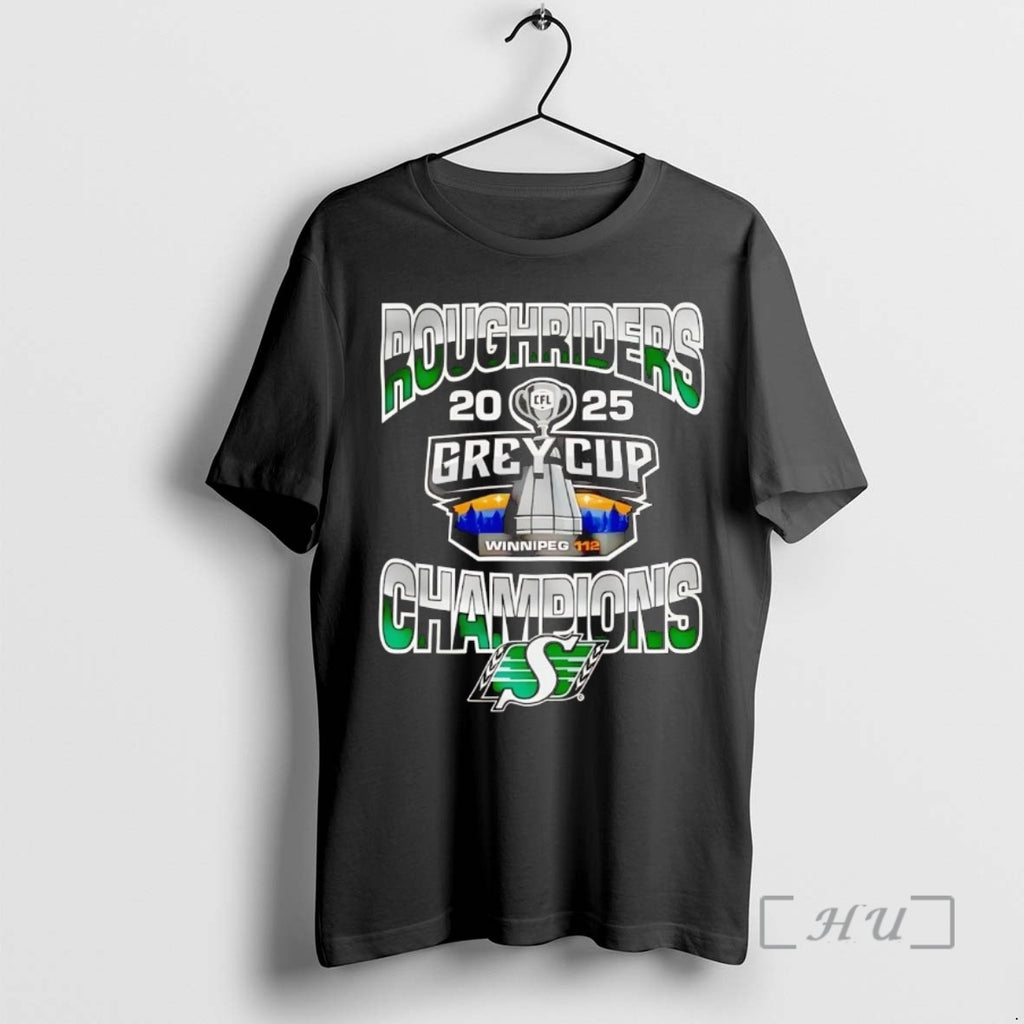 Officials Saskatchewan Roughriders 2025 Grey Cup Winnipeg Champions T-Shirts, Hoodie, Sweatshirt | PopFlextees.com