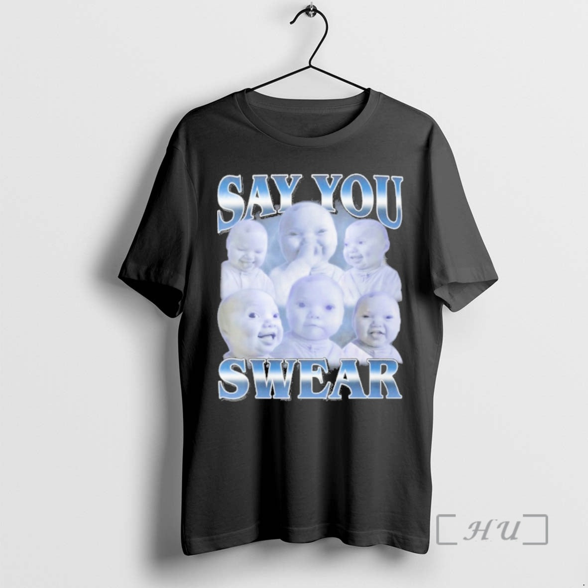 Officials Say You Swear Ai Niche Baby Holding Back Laugh Genz Meme Premium T Shirts Hoodie, Sweatshirt | PopFlextees.com