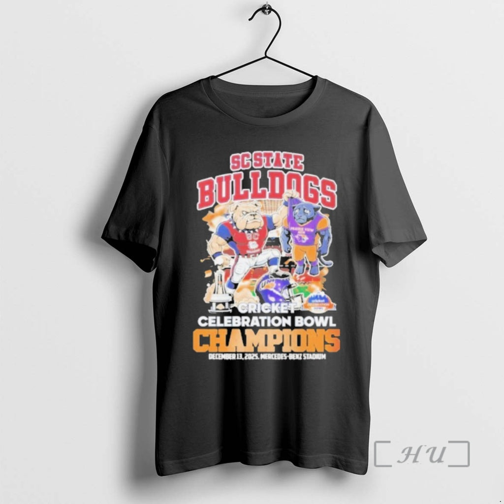 Officials Sc State Bulldogs Mascot Cricket Celebration Bowl Champions T-Shirts, Hoodie, Sweatshirt | PopFlextees.com