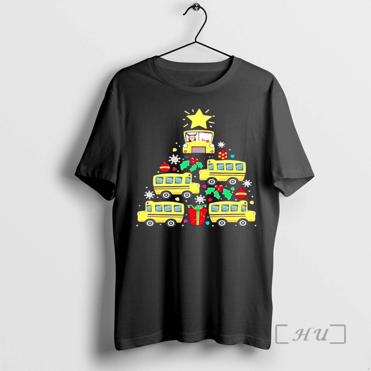 Officials School Bus Christmas Tree T-Shirts, Hoodie, Sweatshirt | PopFlextees.com