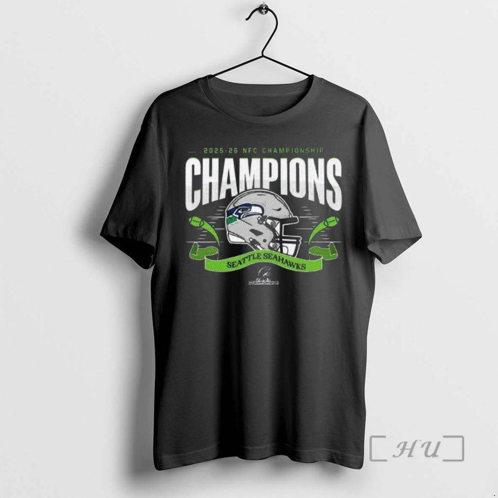 Officials Seahawks 2025 26 Nfc Championship Champions T-Shirts, Hoodie, Sweatshirt