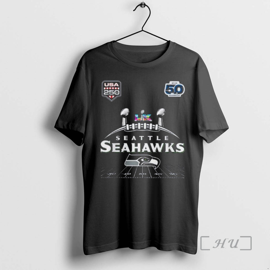 Officials Seahawks 2025 2x Sb Lx Champions Usa 250 T-Shirts, Hoodie, Sweatshirt | PopFlextees.com