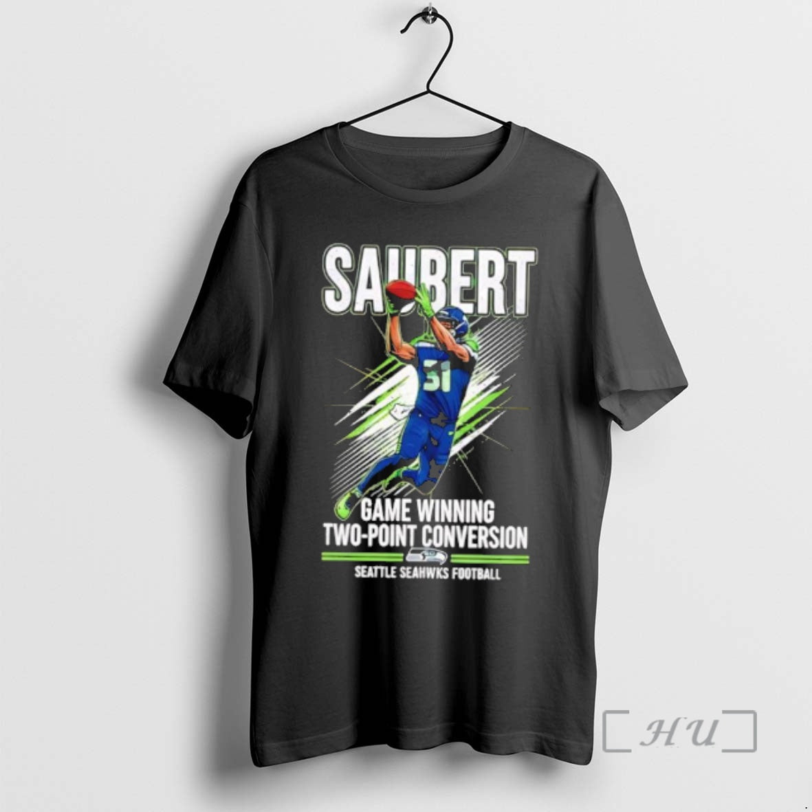 Officials Seahawks Eric Saubert Game Winning Two Point Conversion T-Shirts, Hoodie, Sweatshirt | PopFlextees.com